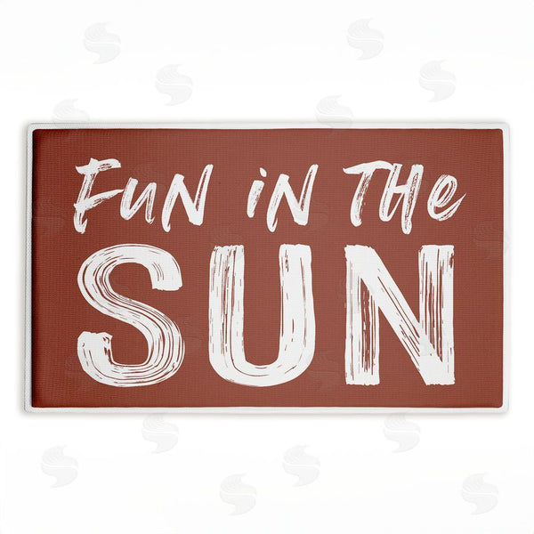 stupell industries Lettered and Lined | Fun In The Sun Sentiment Plush Bath Mat