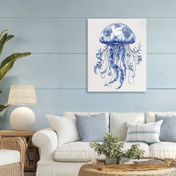 Stupell Industries Lettered And Lined | Funky Toile Jellyfish Wall Art