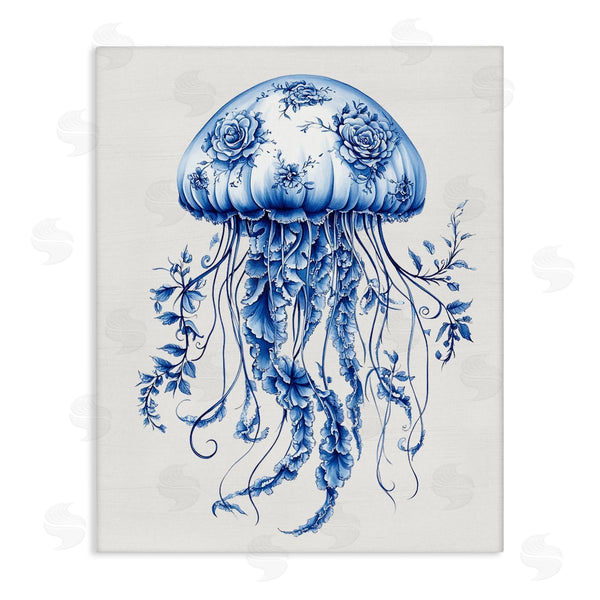 stupell industries Lettered and Lined | Funky Toile Jellyfish Wall Art