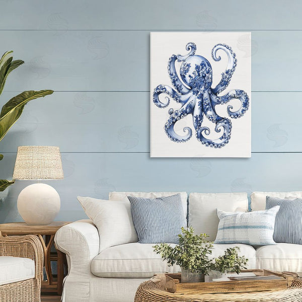 Stupell Industries Lettered And Lined | Funky Toile Octopus Wall Art