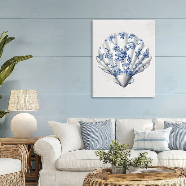 Stupell Industries Lettered And Lined | Funky Toile Seashell Wall Art