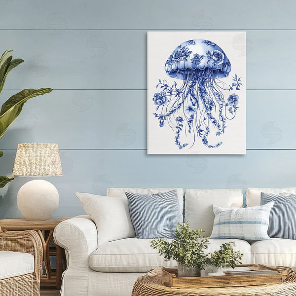 Stupell Industries Lettered And Lined | Funky Vintage Toile Jellyfish Wall Art