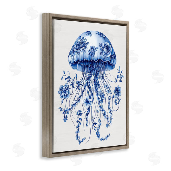 Stupell Industries Lettered And Lined | Funky Vintage Toile Jellyfish Wall Art