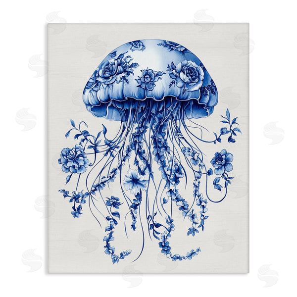 stupell industries Lettered and Lined | Funky Vintage Toile Jellyfish Wall Art