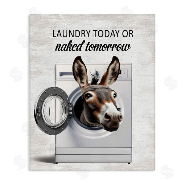 stupell industries Lettered and Lined | Funny Donkey Washing Machine