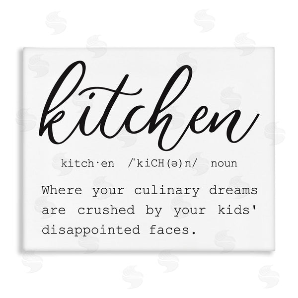 stupell industries Lettered and Lined | Funny Kitchen Phrase Definition Cooking Typography Wall Art