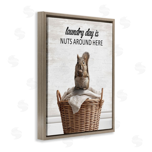 Stupell Industries Lettered And Lined | Funny Laundry Day Is Nuts