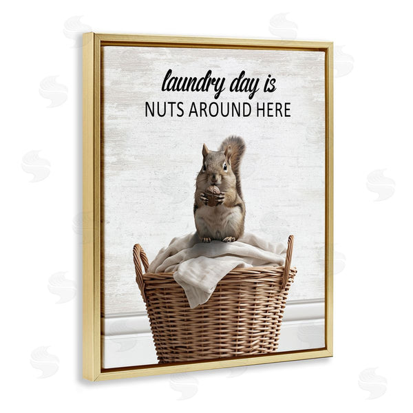 Stupell Industries Lettered And Lined | Funny Laundry Day Is Nuts