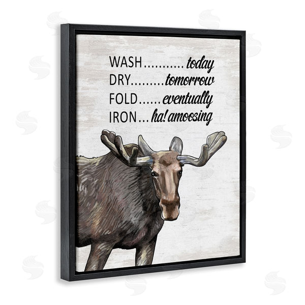 Stupell Industries Lettered And Lined | Funny No Ironing Laundry