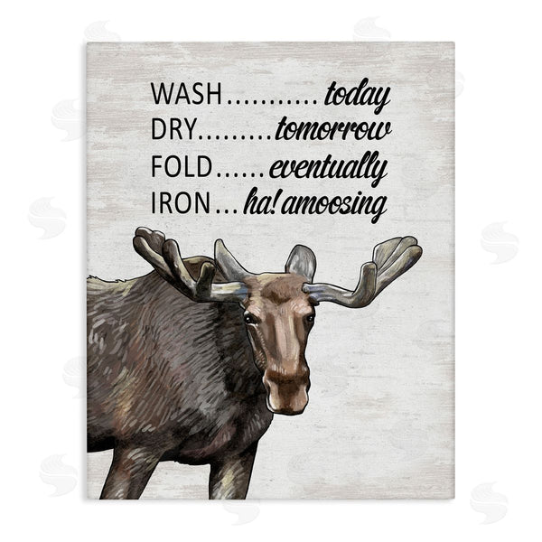 stupell industries Lettered and Lined | Funny No Ironing Laundry