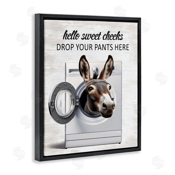 Stupell Industries Lettered And Lined | Funny Sweet Cheeks Laundry