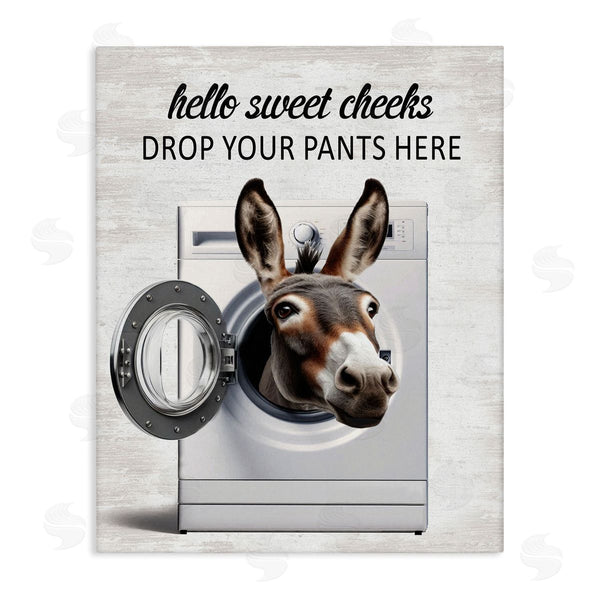 stupell industries Lettered and Lined | Funny Sweet Cheeks Laundry