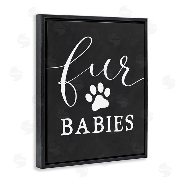 Stupell Industries Lettered And Lined | Fur Babies Pet Phrase Wall Art