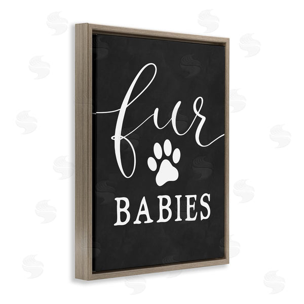 Stupell Industries Lettered And Lined | Fur Babies Pet Phrase Wall Art