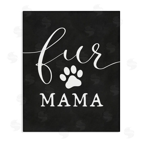 stupell industries Lettered and Lined | Fur Mama Animal Mom Paw Print Symbol Wall Art