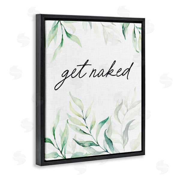 Stupell Industries Lettered And Lined | Get Naked Bathroom Herbs Wall Art