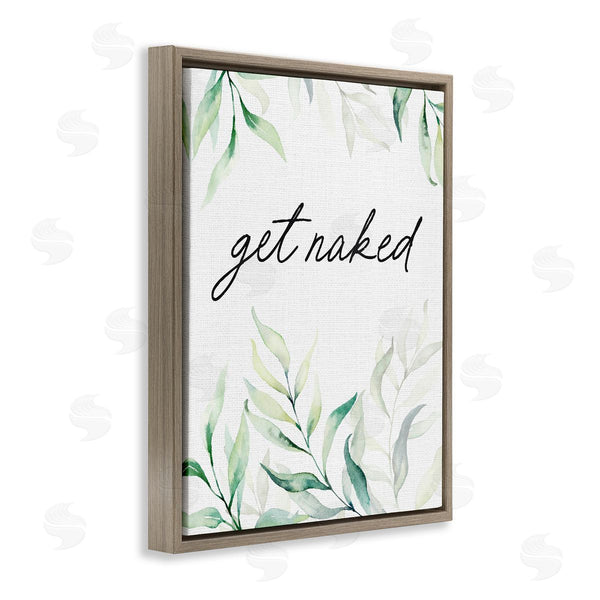 Stupell Industries Lettered And Lined | Get Naked Bathroom Herbs Wall Art