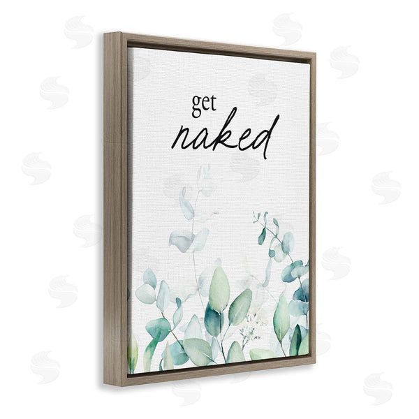 Stupell Industries Lettered And Lined | Get Naked Minimal Herbs Wall Art