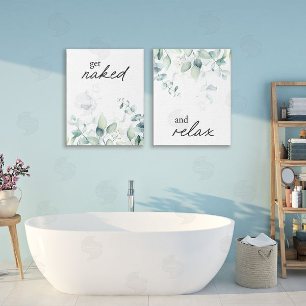 Stupell Industries Lettered And Lined | Get Naked & Relax Herbs Wall Art