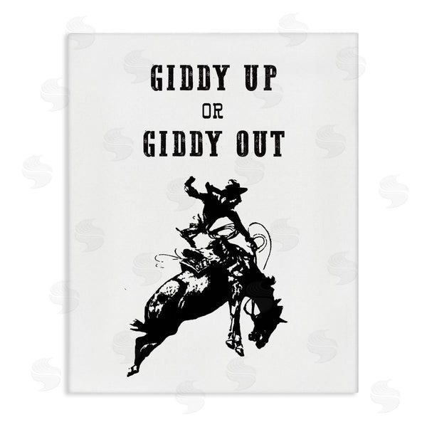 stupell industries Lettered and Lined | Giddy Up or Out Cowboy