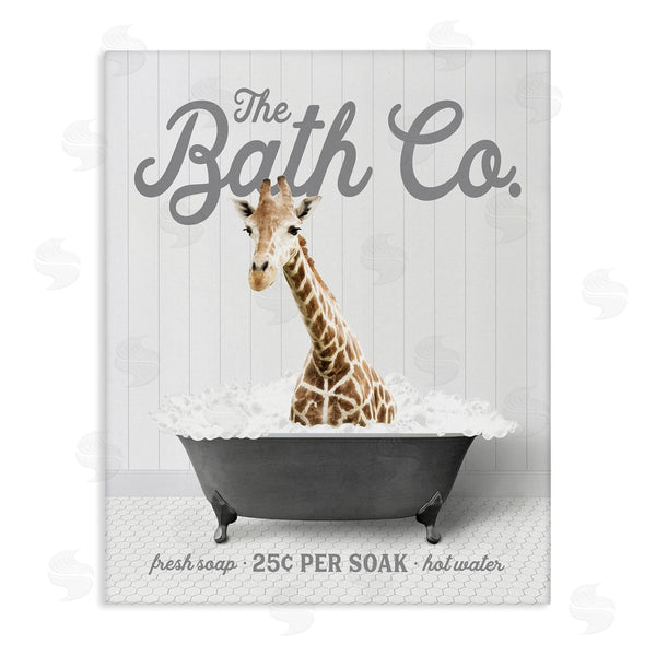 stupell industries Lettered and Lined | Giraffe in Bubble Bath Wall Art