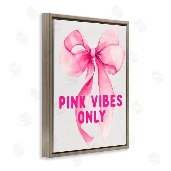 Stupell Industries Lettered And Lined | Girly Pink Vibes Only Wall Art