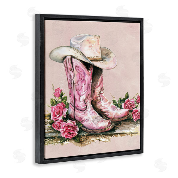 Stupell Industries Lettered And Lined | Glam Bling Cowgirl Boots