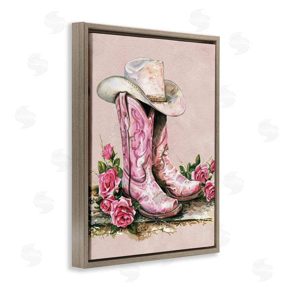 Stupell Industries Lettered And Lined | Glam Bling Cowgirl Boots