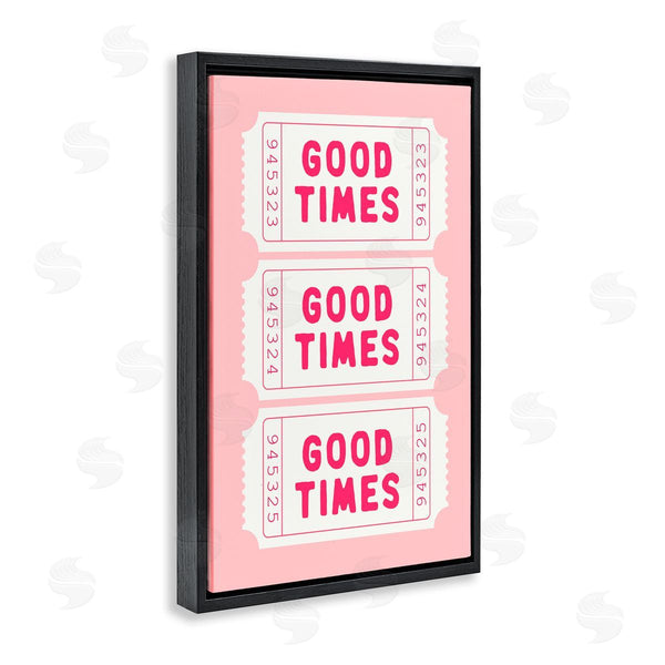 Stupell Industries Lettered And Lined | Good Times Ticket Stubs