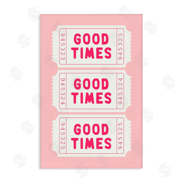 stupell industries Lettered and Lined | Good Times Ticket Stubs