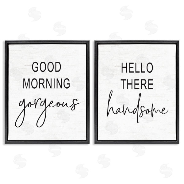 Stupell Industries Lettered And Lined | Gorgeous & Handsome Romantic Greetings