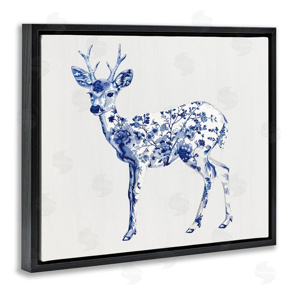 Stupell Industries Lettered And Lined | Graceful Toile Deer Wall Art