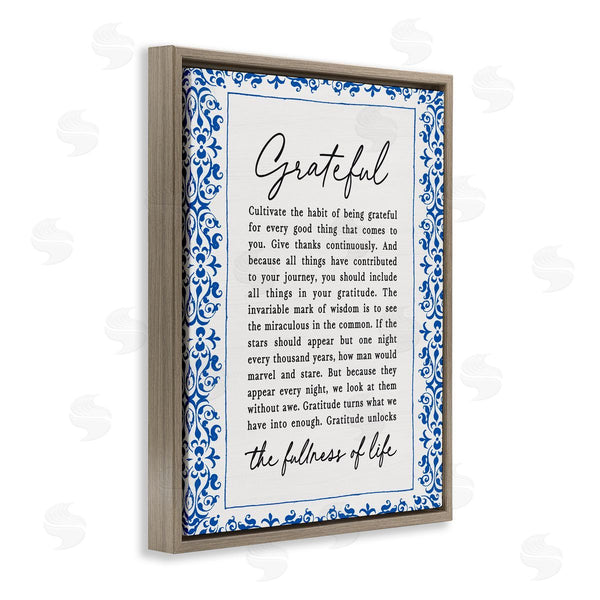 Stupell Industries Lettered And Lined | Gratitude Unlocks Fullness Of Life Wall Art