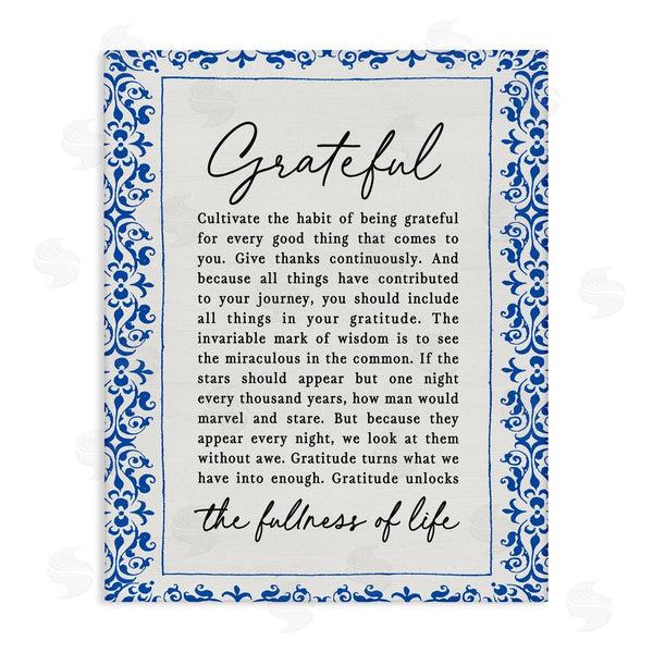 stupell industries Lettered and Lined | Gratitude Unlocks Fullness Of Life Wall Art