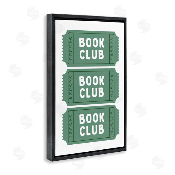 Stupell Industries Lettered And Lined | Green Book Club Tickets