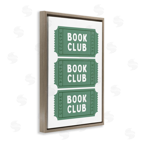 Stupell Industries Lettered And Lined | Green Book Club Tickets