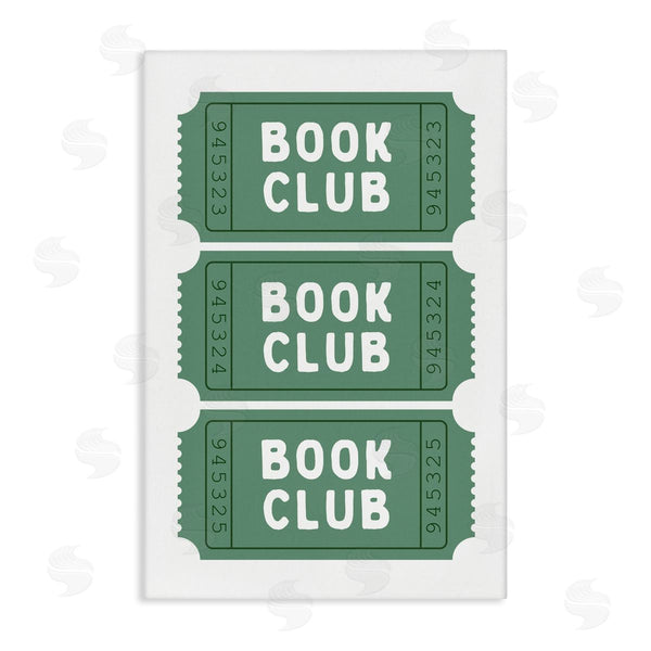 stupell industries Lettered and Lined | Green Book Club Tickets