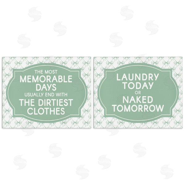 stupell industries Lettered and Lined | Green Bow Laundry Sentiments