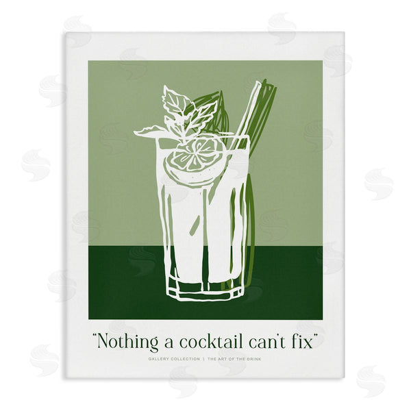 stupell industries Lettered and Lined | Green Cocktail Can't Fix