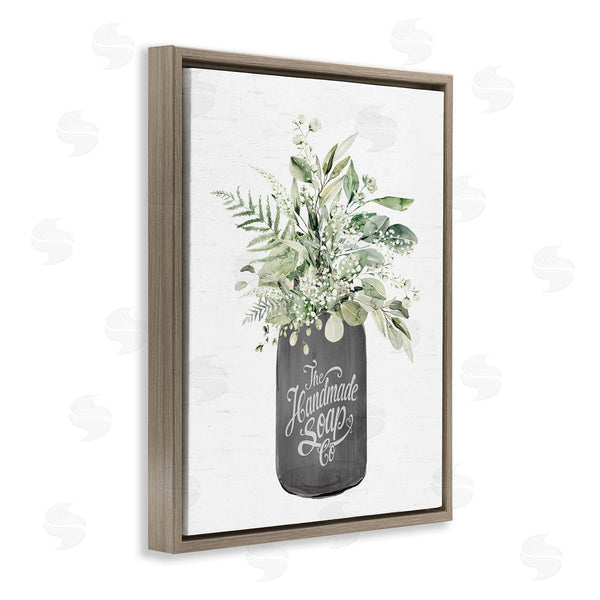 Stupell Industries Lettered And Lined | Handmade Soap Botanicals