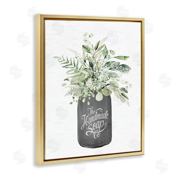 Stupell Industries Lettered And Lined | Handmade Soap Botanicals