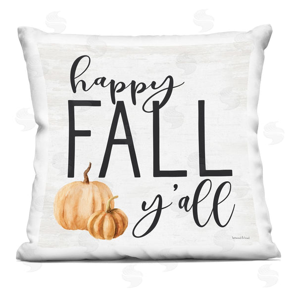 stupell industries Lettered and Lined | Happy Fall Y'all Gourd Printed Throw Pillow