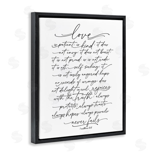 Stupell Industries Lettered And Lined | Heartfelt Love Is Quote Classy Cursive Typography Wall Art