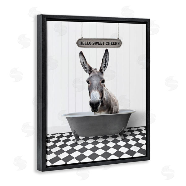 Stupell Industries Lettered And Lined | Hello Sweet Cheeks Farmhouse Wall Art