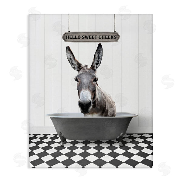 stupell industries Lettered and Lined | Hello Sweet Cheeks Farmhouse Wall Art