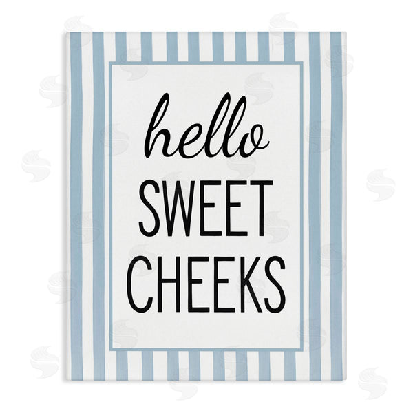 stupell industries Lettered and Lined | Hello Sweet Cheeks on Stripes