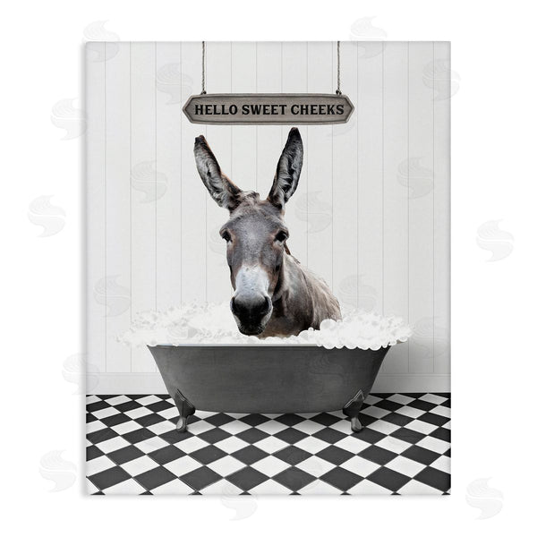 stupell industries Lettered and Lined | Hello Sweet Cheeks Phrase Wall Art