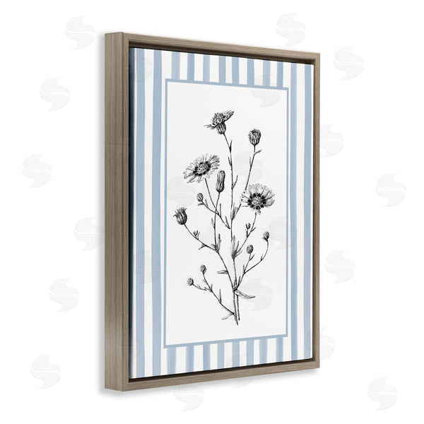 Stupell Industries Lettered And Lined | Herbs In Striped Border