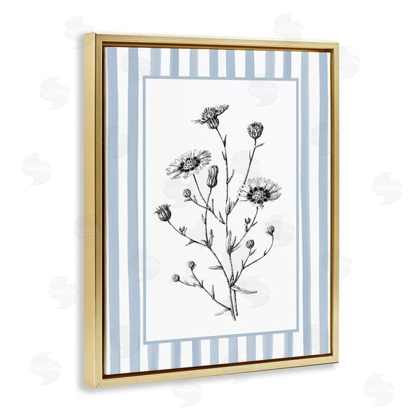 Stupell Industries Lettered And Lined | Herbs In Striped Border