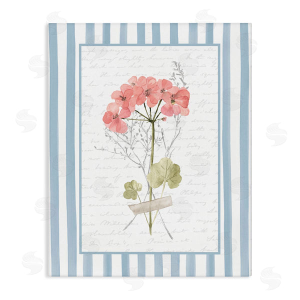 stupell industries Lettered and Lined | Herbs Sketch on Blue Stripes